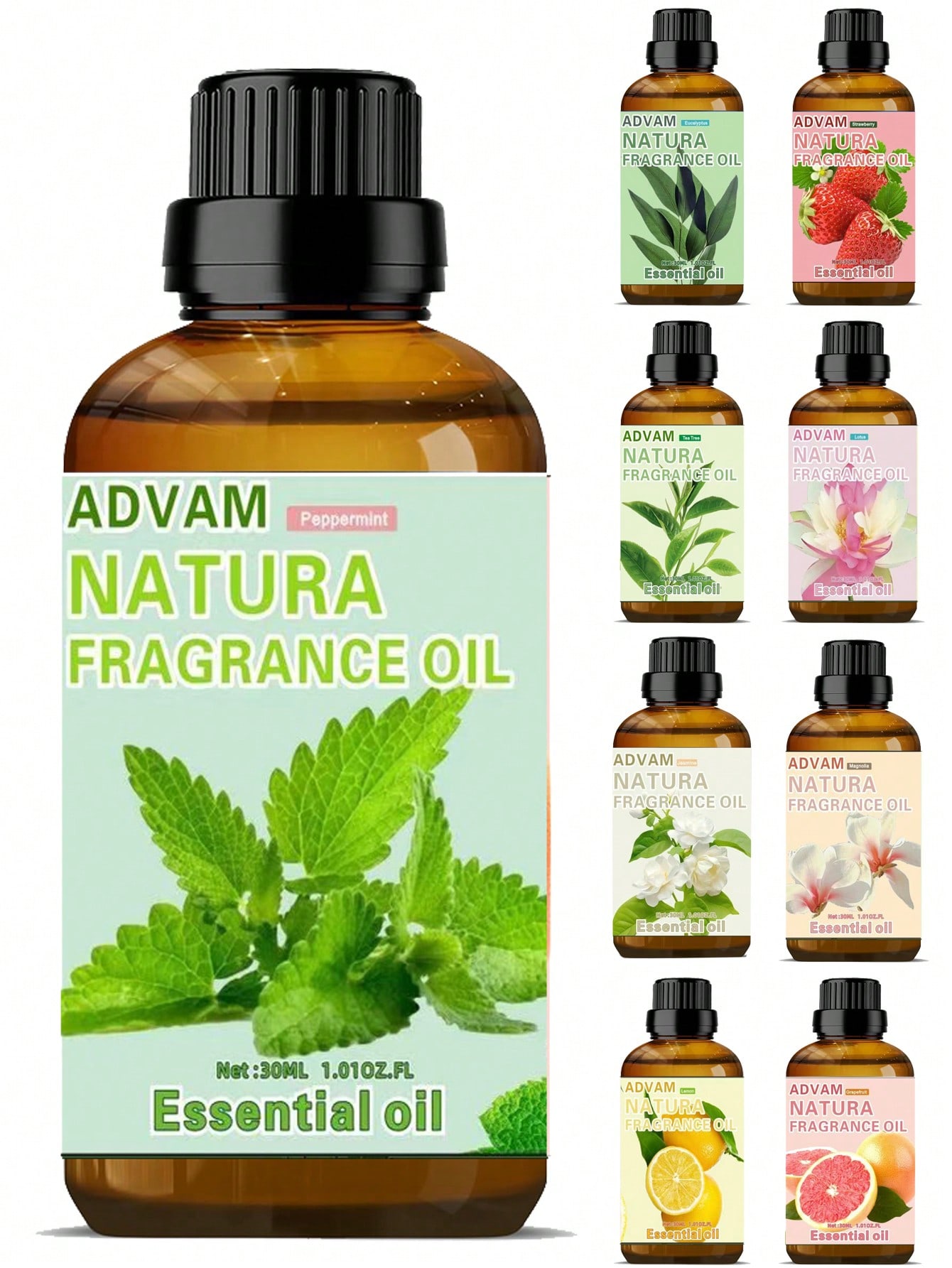 Candle Making Oil Scents - 30ml Water-Soluble Aromatherapy Essential Oils, Yoga