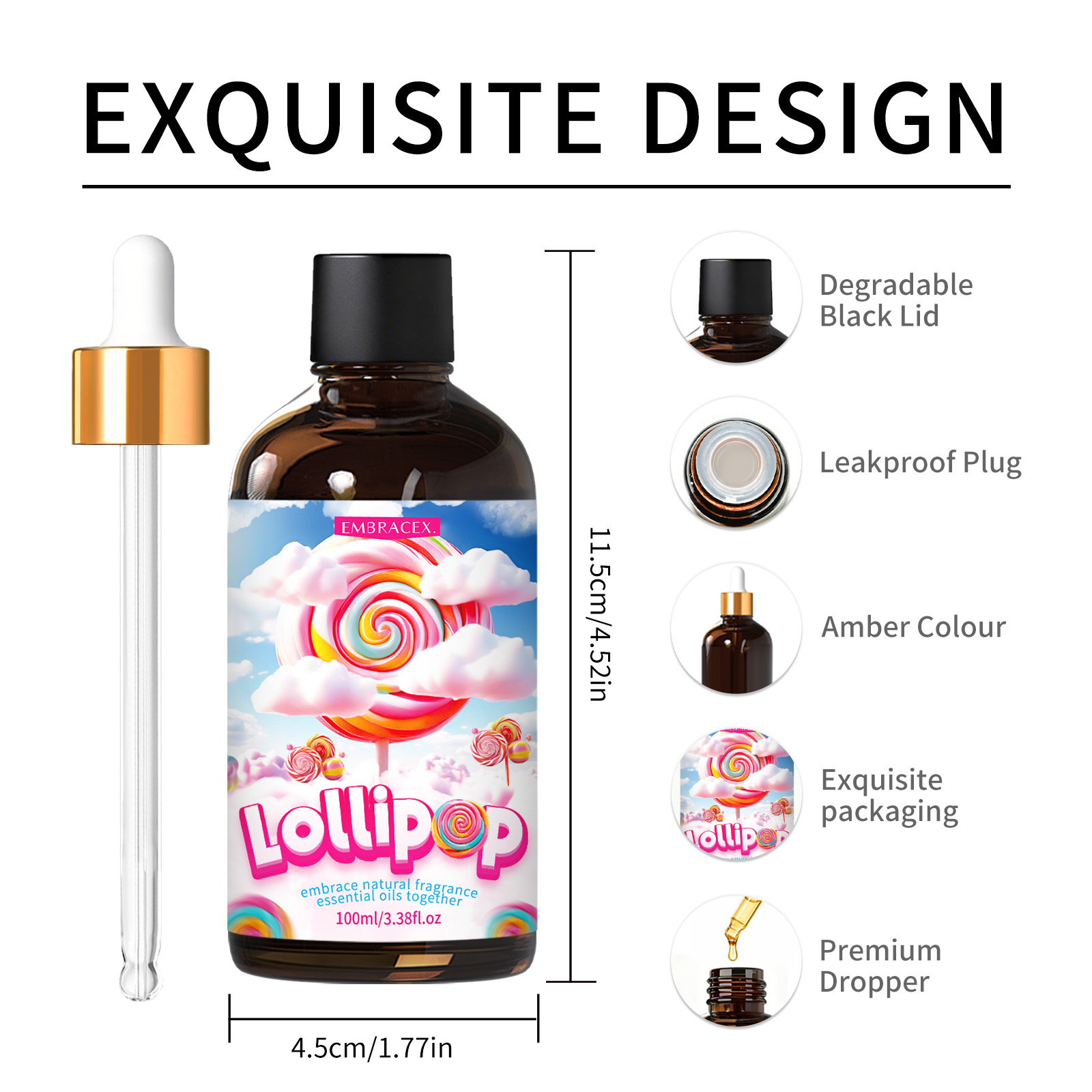 100ml Lollipop Essential Oil   - огляд і ціна Candle Making Oil Scents