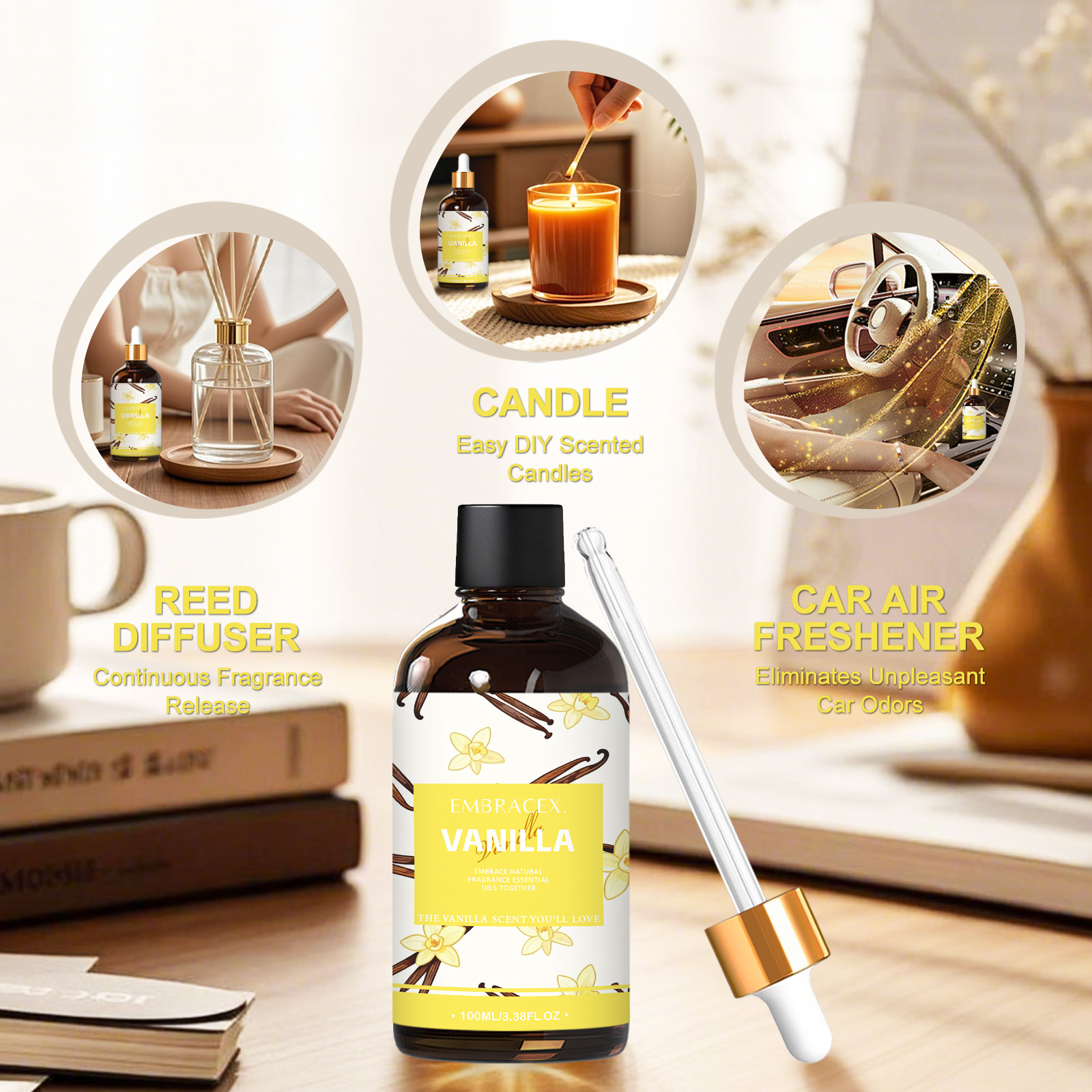 100ml Vanilla Essential Oil Bo - огляд і ціна Candle Making Oil Scents