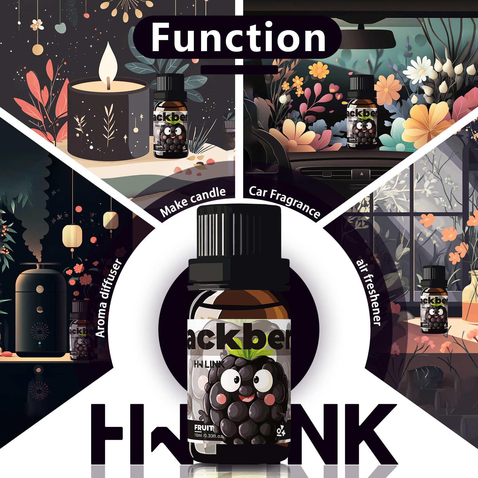 Blackberry Essential Oil Black - огляд і ціна Candle Making Oil Scents
