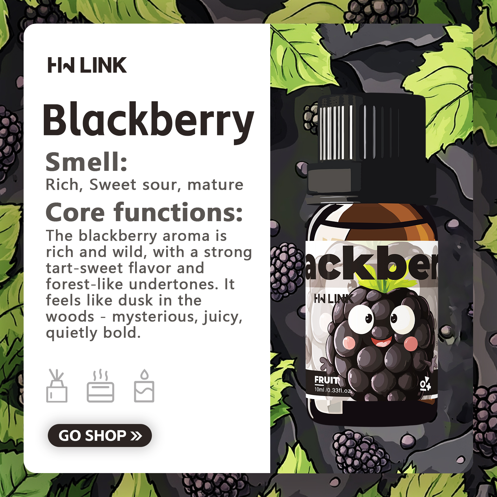 Blackberry Essential Oil Black - огляд і ціна Candle Making Oil Scents