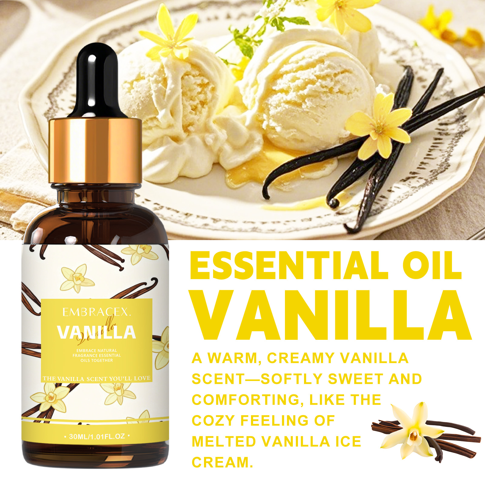 30ml Vanilla Essential Oil Per - огляд і ціна Candle Making Oil Scents