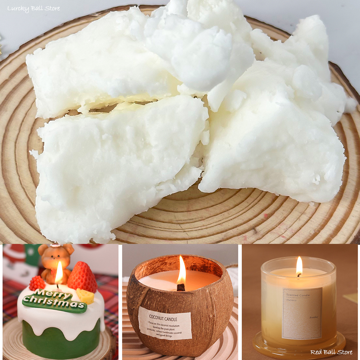 100G Natural Coconut Wax Whole - огляд і ціна Candle Making Material Wholesale