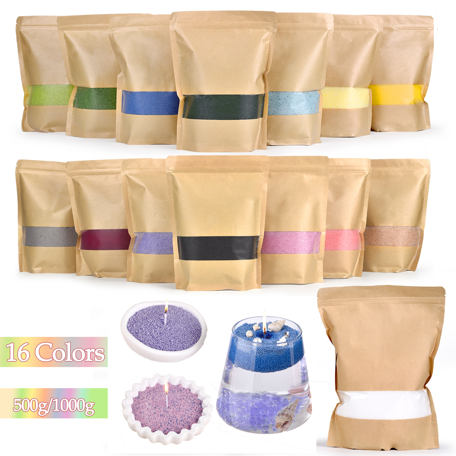 500g-1kg Sand Wax Ice Flower W - огляд і ціна Candle Making Material Wholesale