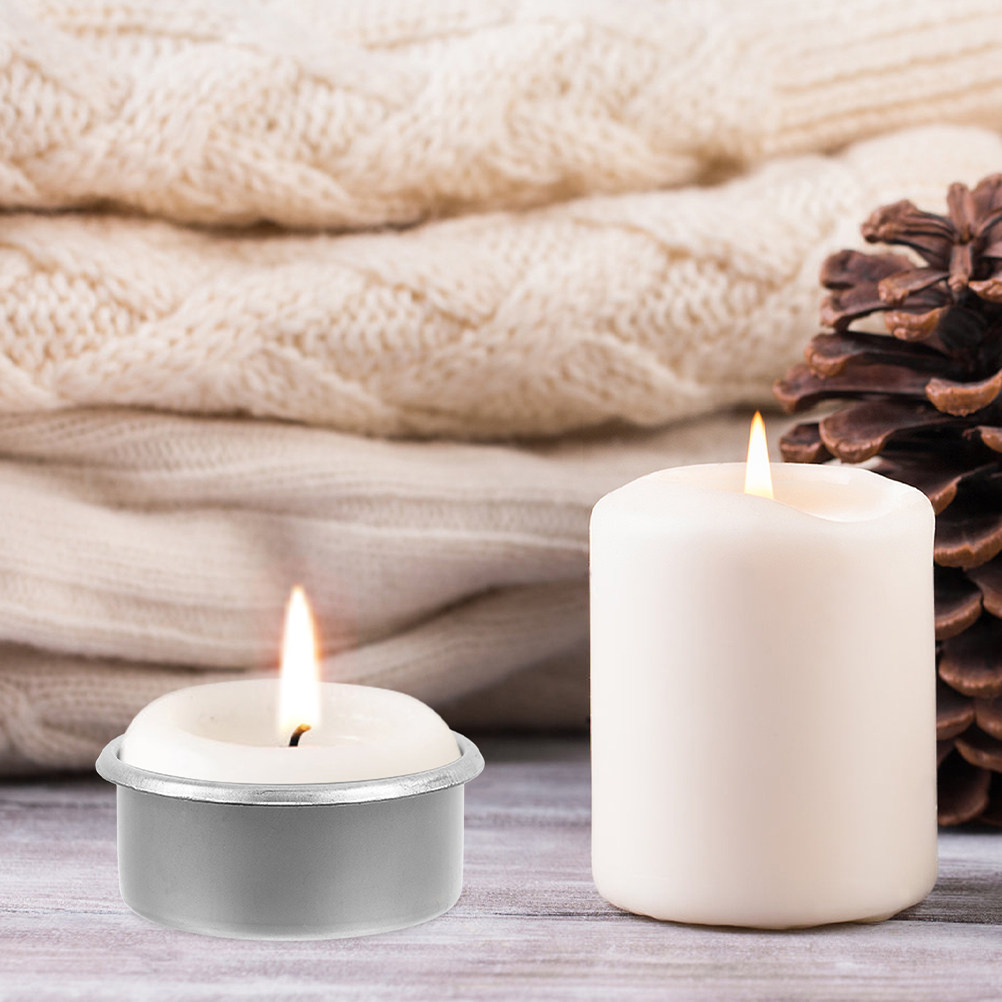 15Pcs Making Tins Metal Tea Li - огляд і ціна Candle Making Oil Scents