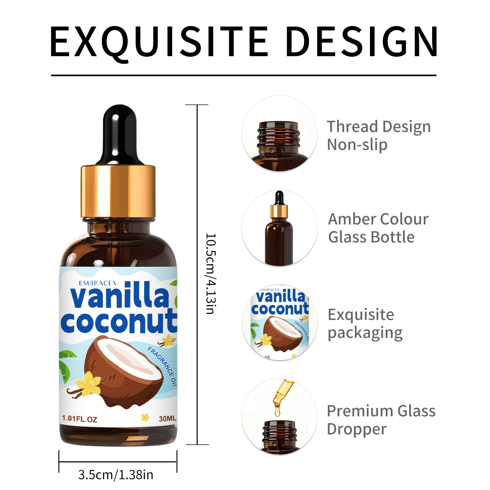 30ml Vanilla Coconut Essential - огляд і ціна Candle Making Oil Scents