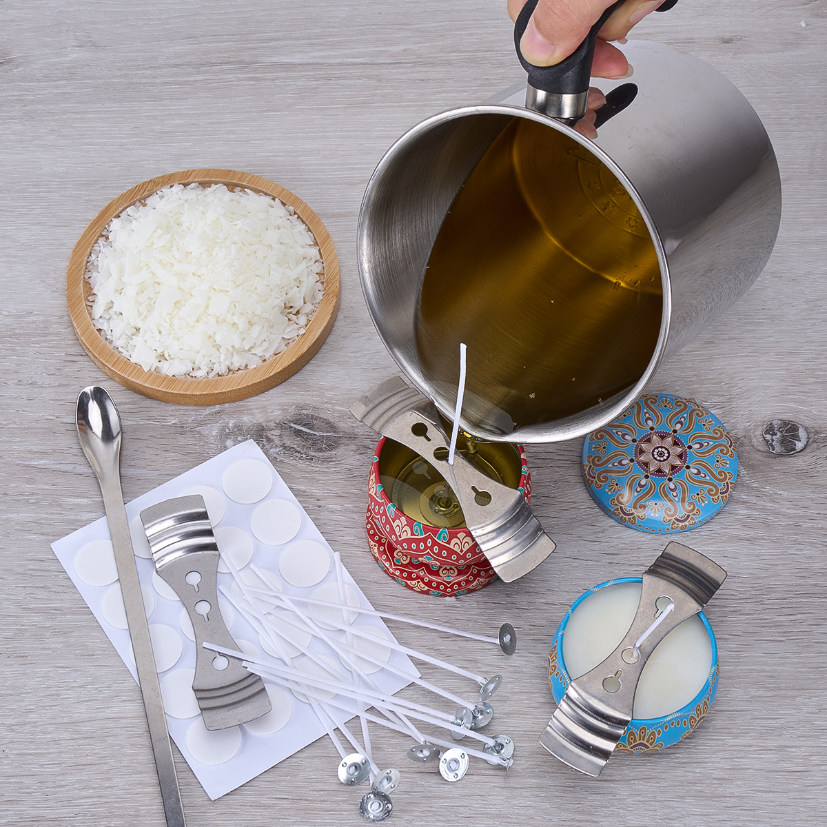 Soy Wax Kit 304 Wax Melting Cu - огляд і ціна Candle Making Material Wholesale