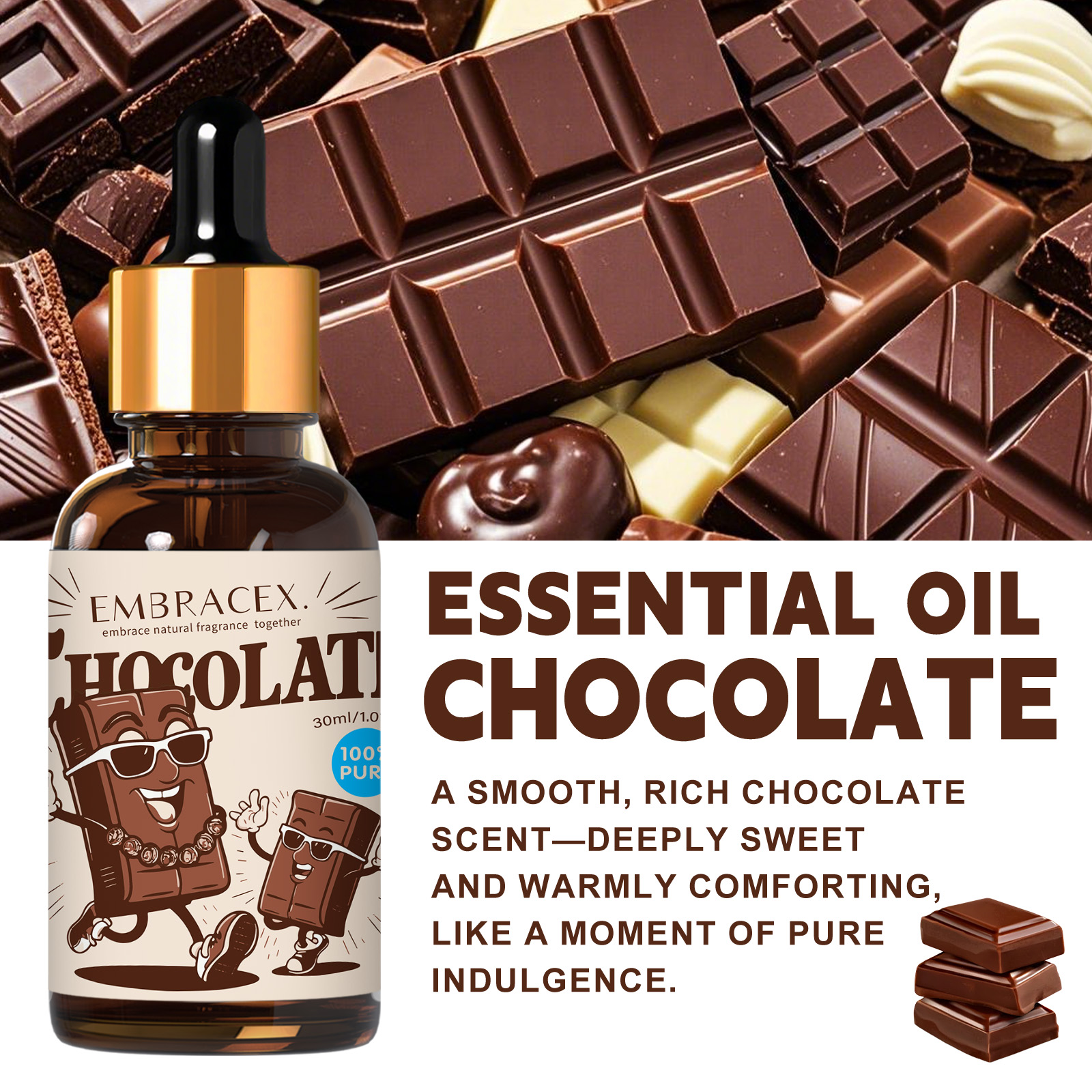 30mlChocolate Essential Oil  C - огляд і ціна Candle Making Oil Scents