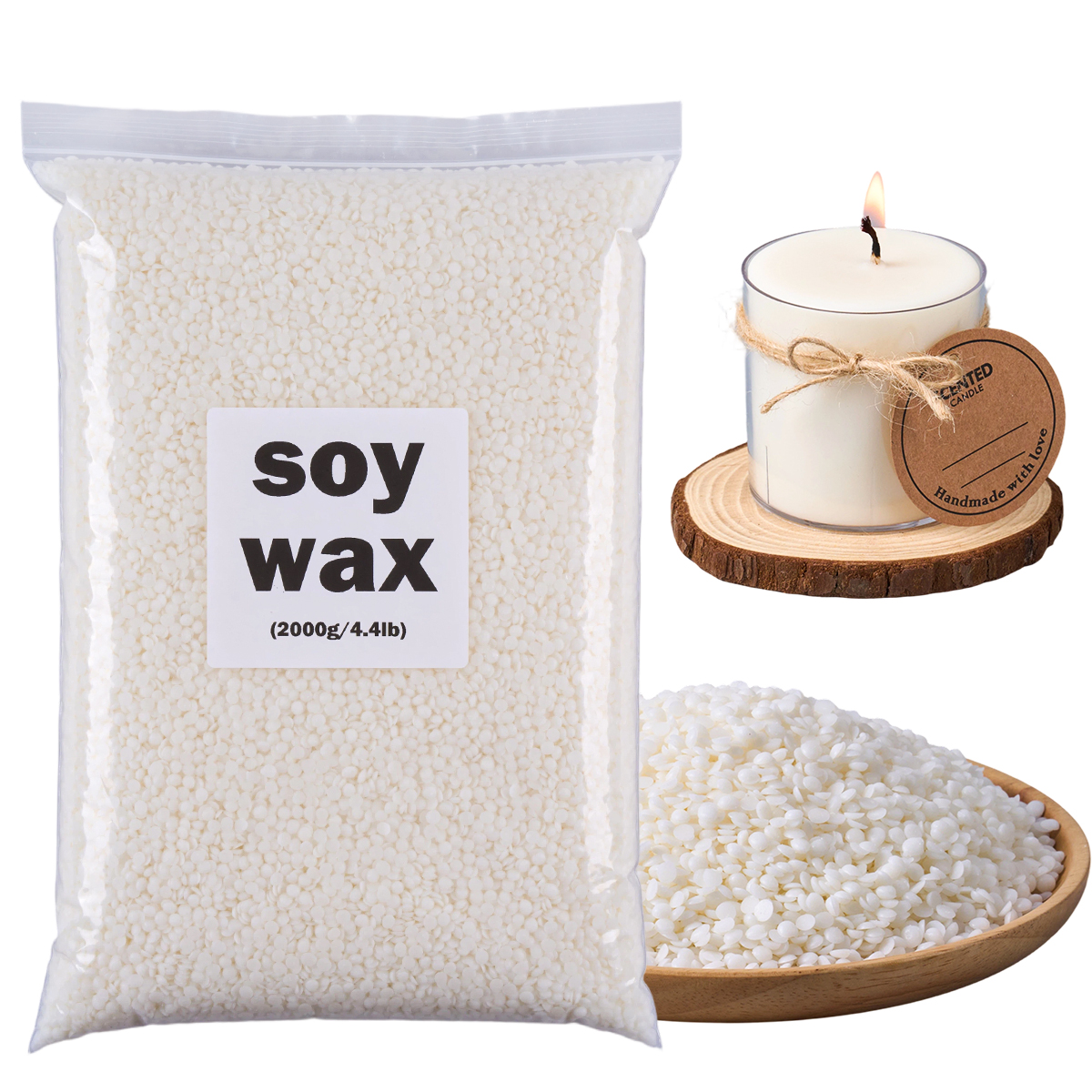 200g/500g/1000g/2000g Soy Wax  - огляд і ціна Candle Making Material Wholesale
