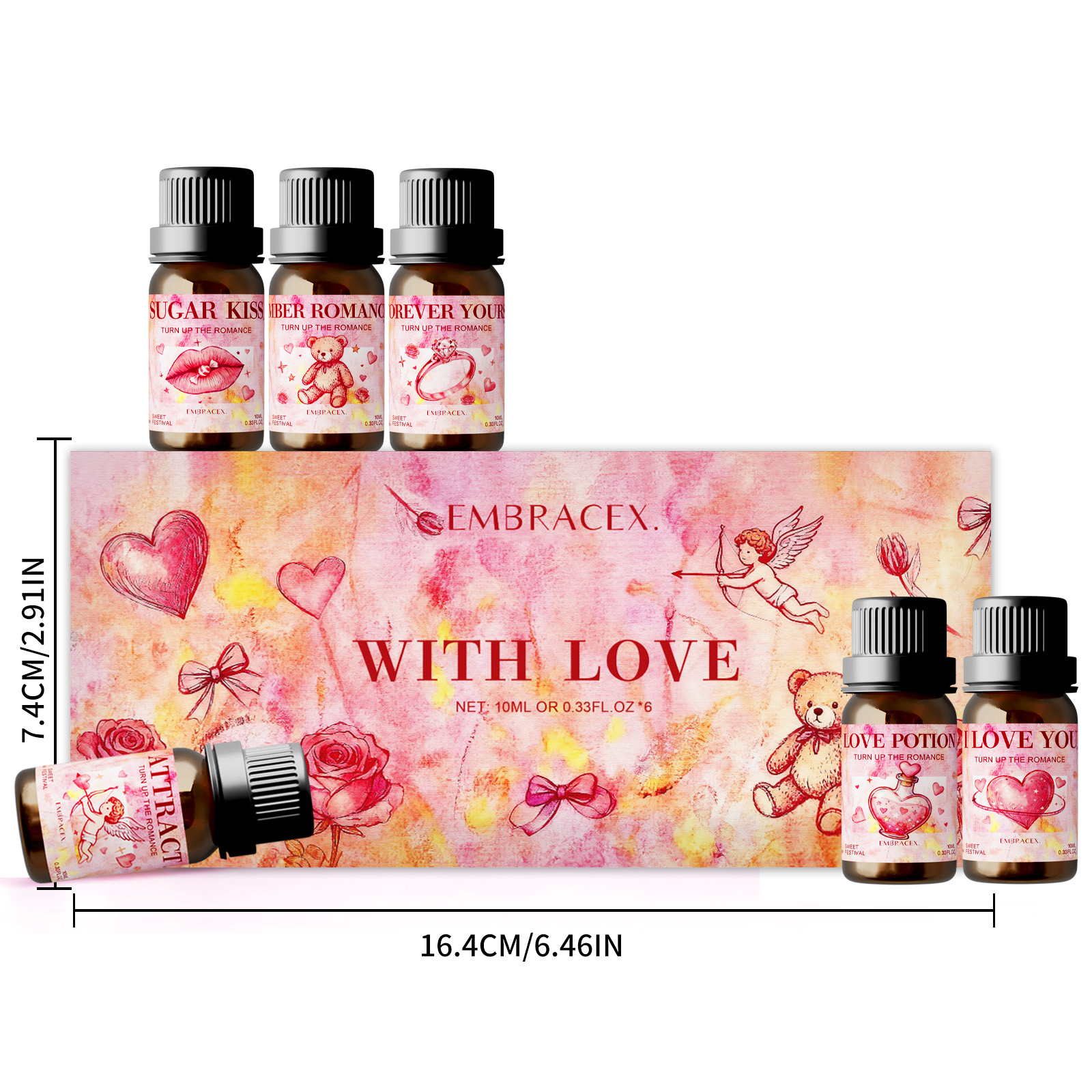 6PC/1PC 10ML With Love Essenti - огляд і ціна Candle Making Oil Scents