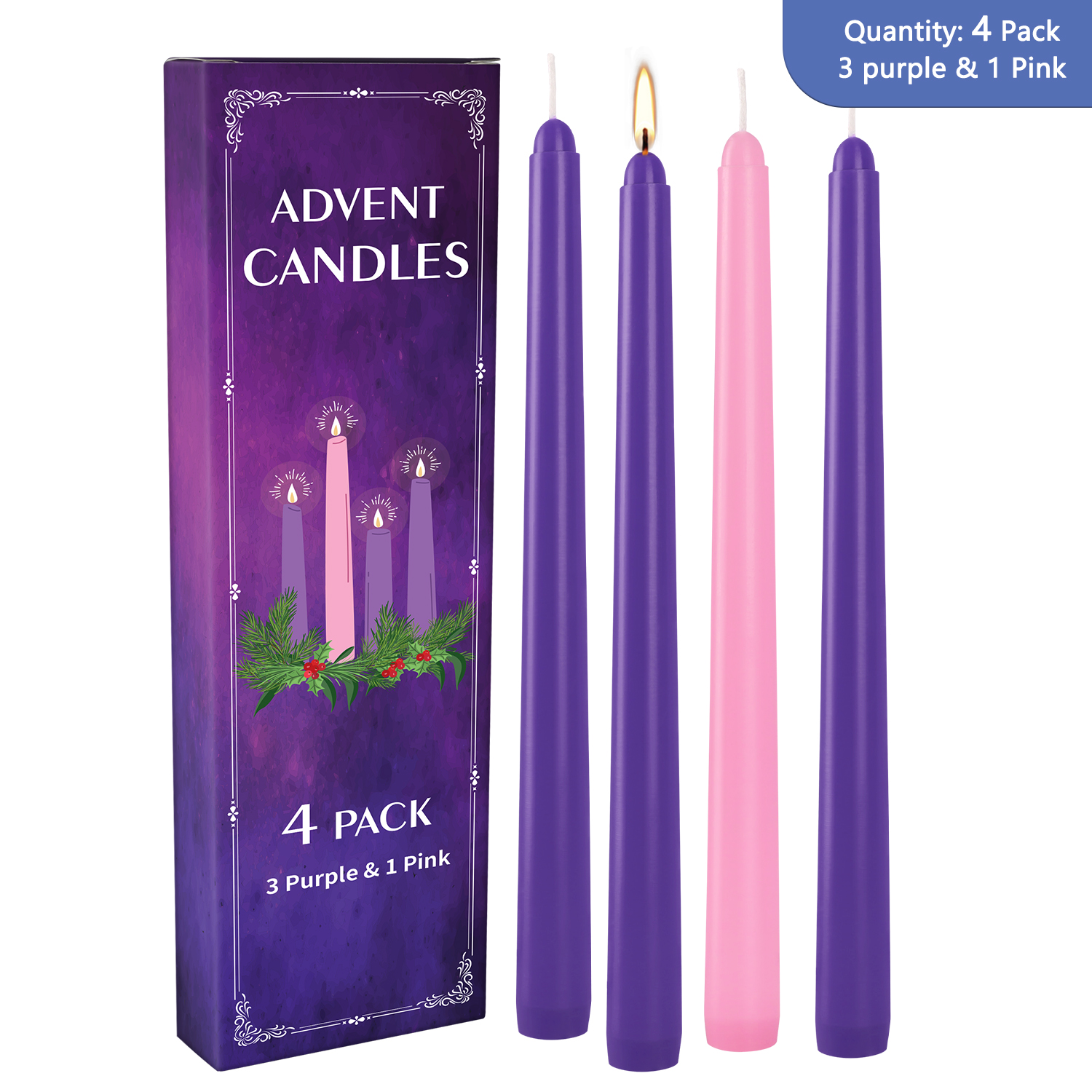 4 Pieces 10inch a Three Purple - огляд і ціна Candle Making Place