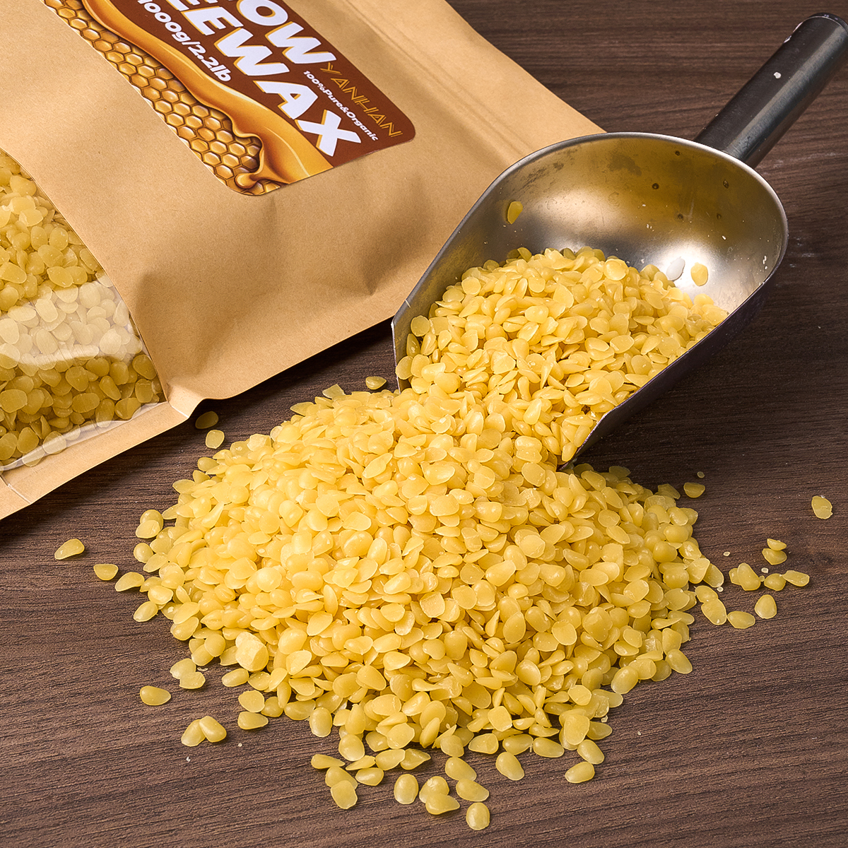 1Kg Yellow and White Beeswax P - огляд і ціна Candle Making Material Wholesale
